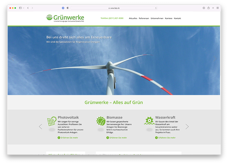 Grünwerke Webseite